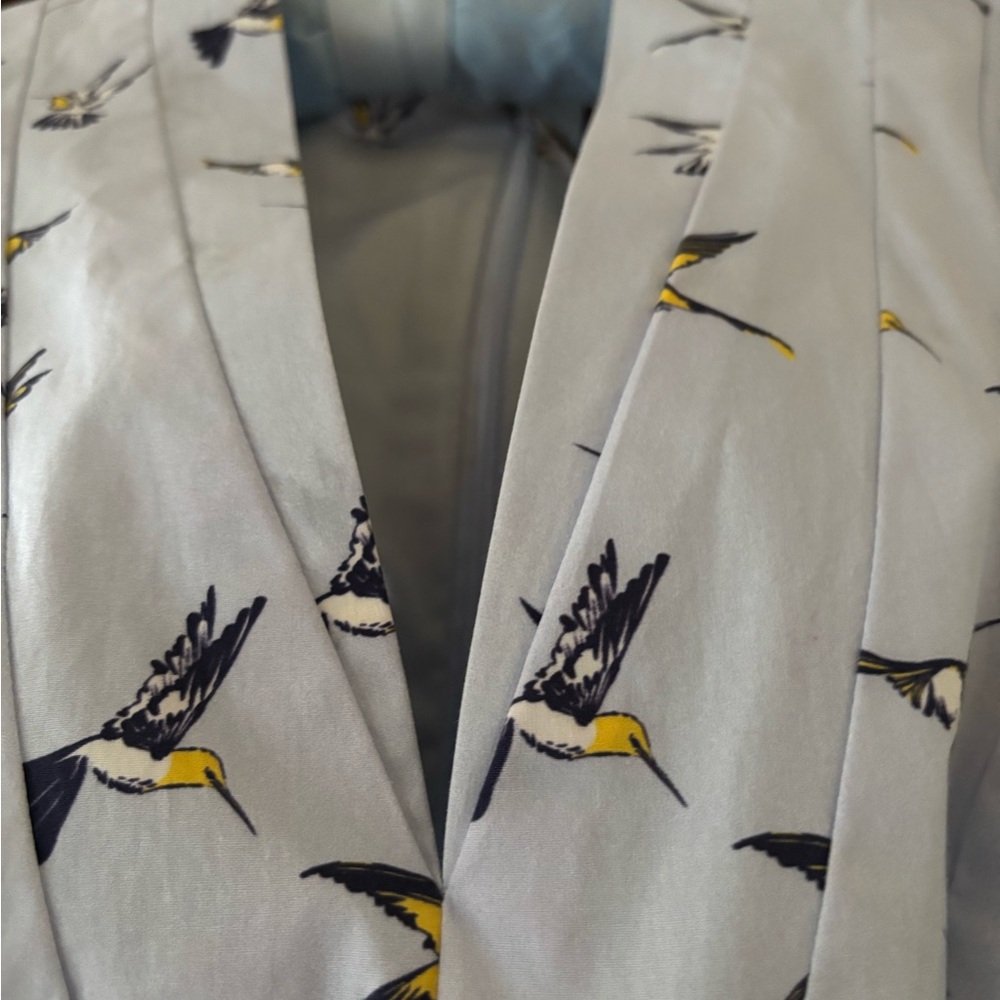 Herrera Hummingbird Print Dress NEW (No Tags) size 10 - Picture 4 of 5